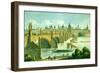 Prague's Old Town from Kampa Island, C.1830-Vincenc Morstadt-Framed Giclee Print