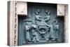 Prague, St. Vitus Cathedral, Central Portal, Western Facade, Bronze Door, Upper Left Panel-Samuel Magal-Stretched Canvas