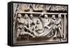 Prague, St. Vitus Cathedral, Central Portal, Western Facade, Tympanum Reliefs Above Bronze Door-Samuel Magal-Framed Stretched Canvas