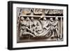 Prague, St. Vitus Cathedral, Central Portal, Western Facade, Tympanum Reliefs Above Bronze Door-Samuel Magal-Framed Photographic Print