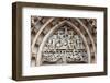 Prague, St. Vitus Cathedral, Central Portal, Western Facade, Tympanum Reliefs Above Bronze Door-Samuel Magal-Framed Photographic Print