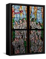 Prague, St. Vitus Cathedral, Chapel of St Agnes of Bohemia, Stained Glass Window-Samuel Magal-Framed Stretched Canvas