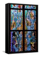 Prague, St. Vitus Cathedral, Chapel of St Agnes of Bohemia, Stained Glass Window-Samuel Magal-Framed Stretched Canvas