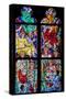 Prague, St. Vitus Cathedral, Chapel of St Agnes of Bohemia, Stained Glass Window-Samuel Magal-Stretched Canvas