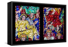 Prague, St. Vitus Cathedral, Chapel of St Agnes of Bohemia, Stained Glass Window-Samuel Magal-Framed Stretched Canvas