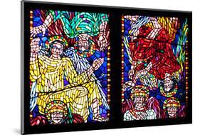 Prague, St. Vitus Cathedral, Chapel of St Agnes of Bohemia, Stained Glass Window-Samuel Magal-Mounted Photographic Print