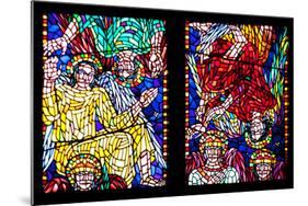 Prague, St. Vitus Cathedral, Chapel of St Agnes of Bohemia, Stained Glass Window-Samuel Magal-Mounted Photographic Print