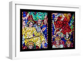 Prague, St. Vitus Cathedral, Chapel of St Agnes of Bohemia, Stained Glass Window-Samuel Magal-Framed Photographic Print