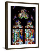 Prague, St. Vitus Cathedral, Chapel of St Agnes of Bohemia, Stained Glass Window-Samuel Magal-Framed Photographic Print