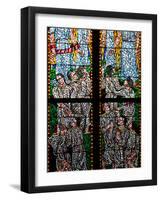 Prague, St. Vitus Cathedral, Chapel of St Agnes of Bohemia, Stained Glass Window-Samuel Magal-Framed Photographic Print