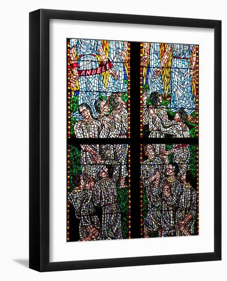 Prague, St. Vitus Cathedral, Chapel of St Agnes of Bohemia, Stained Glass Window-Samuel Magal-Framed Photographic Print