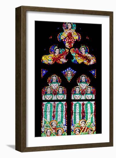 Prague, St. Vitus Cathedral, Chapel of St Agnes of Bohemia, Stained Glass Window-Samuel Magal-Framed Photographic Print