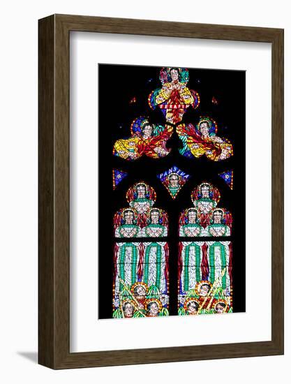 Prague, St. Vitus Cathedral, Chapel of St Agnes of Bohemia, Stained Glass Window-Samuel Magal-Framed Photographic Print