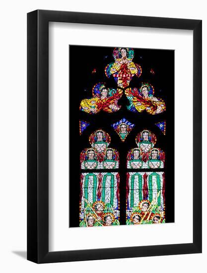 Prague, St. Vitus Cathedral, Chapel of St Agnes of Bohemia, Stained Glass Window-Samuel Magal-Framed Photographic Print