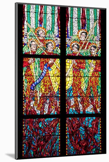 Prague, St. Vitus Cathedral, Chapel of St Agnes of Bohemia, Stained Glass Window-Samuel Magal-Mounted Photographic Print