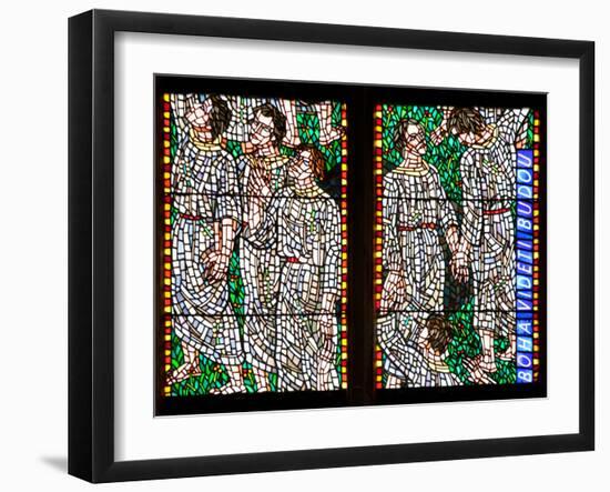 Prague, St. Vitus Cathedral, Chapel of St Agnes of Bohemia, Stained Glass Window-Samuel Magal-Framed Photographic Print