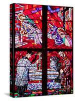 Prague, St. Vitus Cathedral, Chapel of the Holy Sepulcher, Stained Glass Window, Acts of Mercy-Samuel Magal-Stretched Canvas