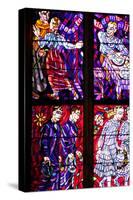 Prague, St. Vitus Cathedral, Chapel of the Holy Sepulcher, Stained Glass Window, Acts of Mercy-Samuel Magal-Stretched Canvas