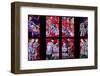 Prague, St. Vitus Cathedral, Chapel of the Holy Sepulcher, Stained Glass Window, Acts of Mercy-Samuel Magal-Framed Premium Photographic Print