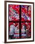 Prague, St. Vitus Cathedral, Chapel of the Holy Sepulcher, Stained Glass Window, Acts of Mercy-Samuel Magal-Framed Photographic Print