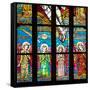 Prague, St. Vitus Cathedral, Chevet Windows, Central Window, The Holy Trinity-Samuel Magal-Framed Stretched Canvas