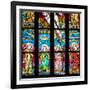 Prague, St. Vitus Cathedral, Chevet Windows, Central Window, The Holy Trinity-Samuel Magal-Framed Photographic Print