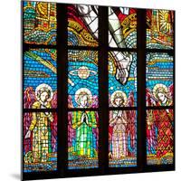 Prague, St. Vitus Cathedral, Chevet Windows, Central Window, The Holy Trinity-Samuel Magal-Mounted Photographic Print