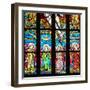 Prague, St. Vitus Cathedral, Chevet Windows, Central Window, The Holy Trinity-Samuel Magal-Framed Photographic Print