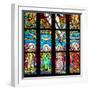 Prague, St. Vitus Cathedral, Chevet Windows, Central Window, The Holy Trinity-Samuel Magal-Framed Photographic Print