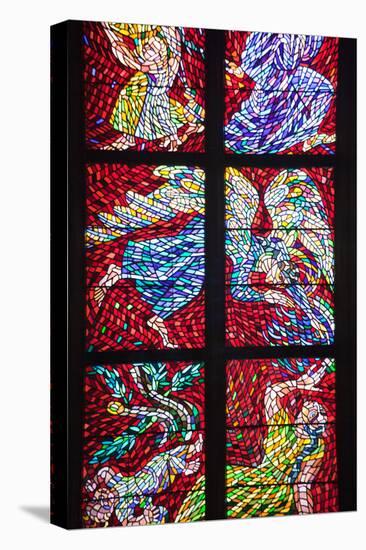 Prague, St. Vitus Cathedral, Schwarzenberg Chapel, Stained Glass Window, Abraham Banishing Hagar-Samuel Magal-Stretched Canvas