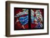 Prague, St. Vitus Cathedral, Schwarzenberg Chapel, Stained Glass Window, Abraham Banishing Hagar-Samuel Magal-Framed Photographic Print