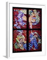 Prague, St. Vitus Cathedral, Schwarzenberg Chapel, Stained Glass Window, Binding of Isaac-Samuel Magal-Framed Photographic Print