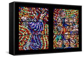 Prague, St. Vitus Cathedral, Schwarzenberg Chapel, Stained Glass Window-Samuel Magal-Framed Stretched Canvas