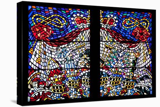 Prague, St. Vitus Cathedral, Schwarzenberg Chapel, Stained Glass Window-Samuel Magal-Stretched Canvas