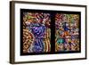 Prague, St. Vitus Cathedral, Schwarzenberg Chapel, Stained Glass Window-Samuel Magal-Framed Photographic Print