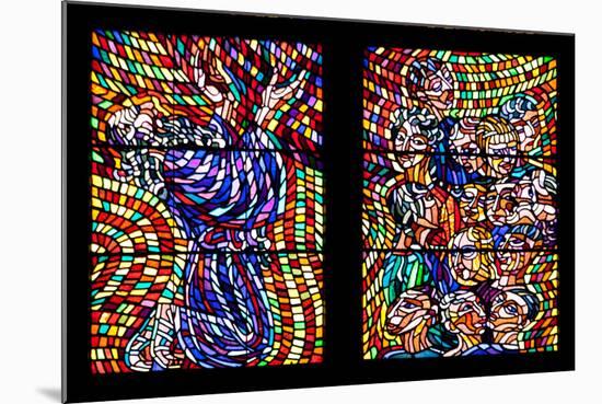 Prague, St. Vitus Cathedral, Schwarzenberg Chapel, Stained Glass Window-Samuel Magal-Mounted Photographic Print