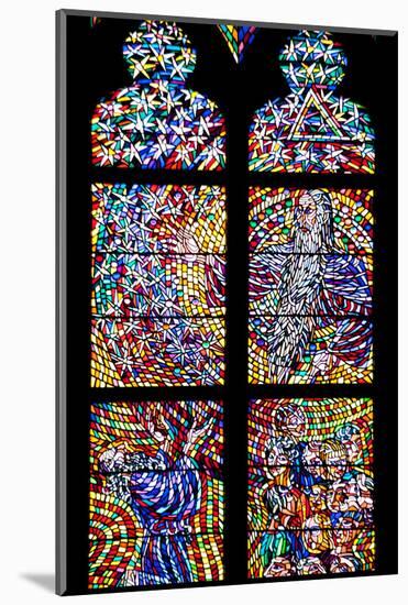 Prague, St. Vitus Cathedral, Schwarzenberg Chapel, Stained Glass Window-Samuel Magal-Mounted Photographic Print