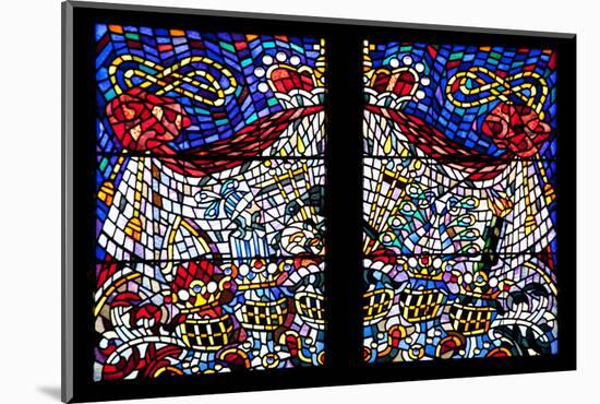 Prague, St. Vitus Cathedral, Schwarzenberg Chapel, Stained Glass Window-Samuel Magal-Mounted Photographic Print