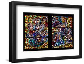 Prague, St. Vitus Cathedral, Schwarzenberg Chapel, Stained Glass Window-Samuel Magal-Framed Photographic Print