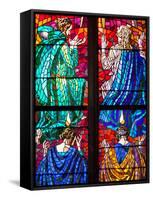 Prague, St. Vitus Cathedral, Southern Aisle, Chapel of St Ludmila, Stained Glass Window-Samuel Magal-Framed Stretched Canvas