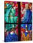 Prague, St. Vitus Cathedral, Southern Aisle, Chapel of St Ludmila, Stained Glass Window-Samuel Magal-Stretched Canvas