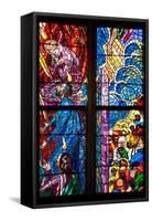 Prague, St. Vitus Cathedral, Southern Aisle, Chapel of St Ludmila, Stained Glass Window-Samuel Magal-Framed Stretched Canvas