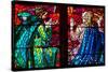 Prague, St. Vitus Cathedral, Southern Aisle, Chapel of St Ludmila, Stained Glass Window-Samuel Magal-Stretched Canvas