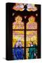 Prague, St. Vitus Cathedral, Southern Aisle, Chapel of St Ludmila, Stained Glass Window-Samuel Magal-Stretched Canvas