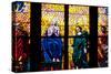 Prague, St. Vitus Cathedral, Southern Aisle, Chapel of St Ludmila, Stained Glass Window-Samuel Magal-Stretched Canvas