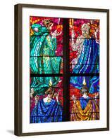 Prague, St. Vitus Cathedral, Southern Aisle, Chapel of St Ludmila, Stained Glass Window-Samuel Magal-Framed Photographic Print