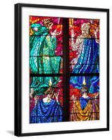 Prague, St. Vitus Cathedral, Southern Aisle, Chapel of St Ludmila, Stained Glass Window-Samuel Magal-Framed Photographic Print