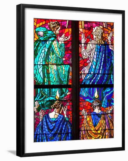 Prague, St. Vitus Cathedral, Southern Aisle, Chapel of St Ludmila, Stained Glass Window-Samuel Magal-Framed Photographic Print