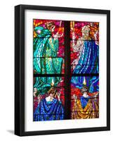 Prague, St. Vitus Cathedral, Southern Aisle, Chapel of St Ludmila, Stained Glass Window-Samuel Magal-Framed Photographic Print