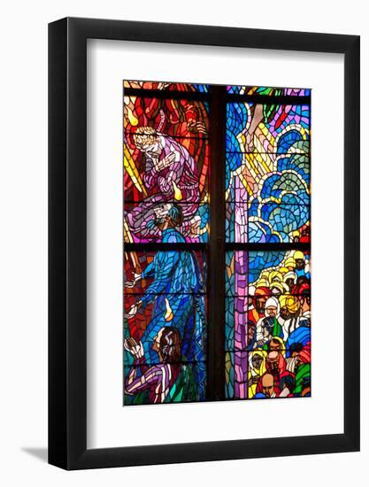 Prague, St. Vitus Cathedral, Southern Aisle, Chapel of St Ludmila, Stained Glass Window-Samuel Magal-Framed Photographic Print